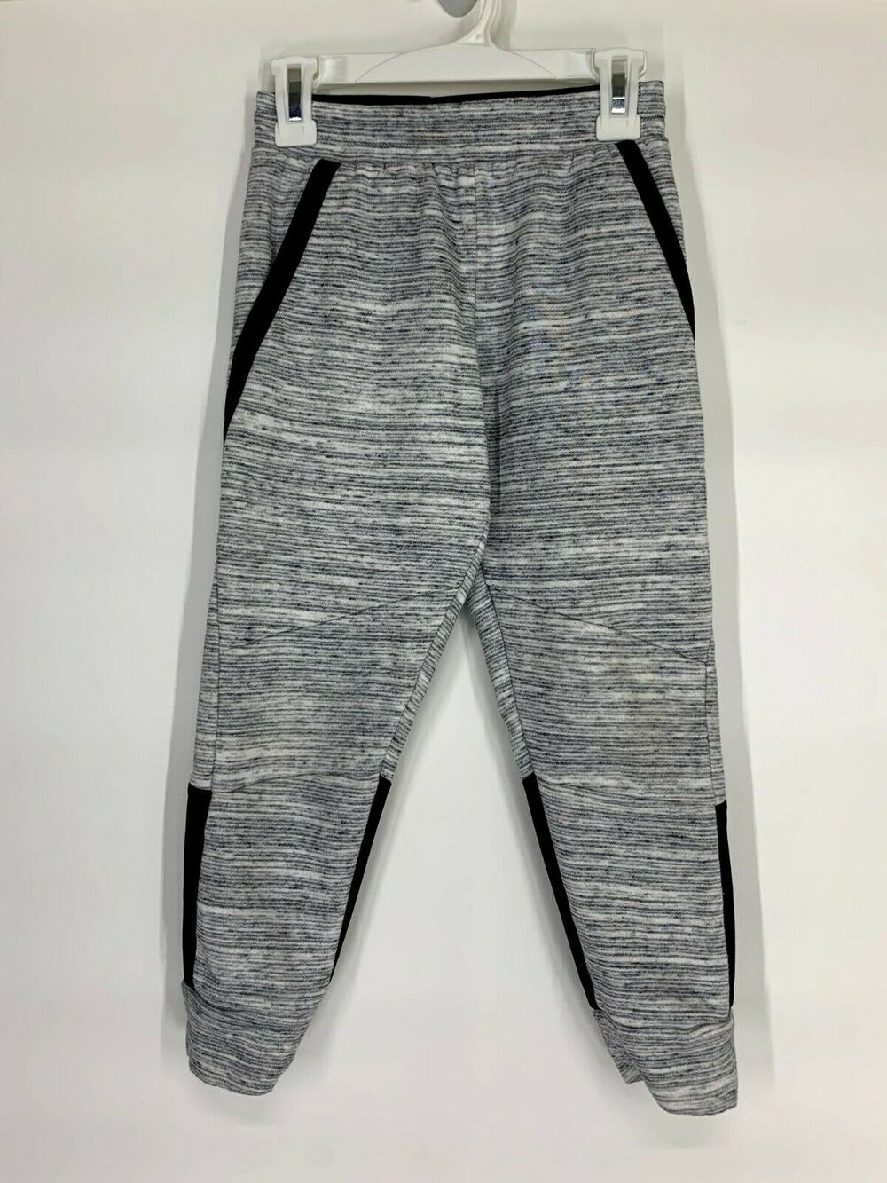 Champion Gray Striped Jogger Sweatpants Small 6-7